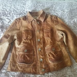 Leather jacket size M soft not stiff